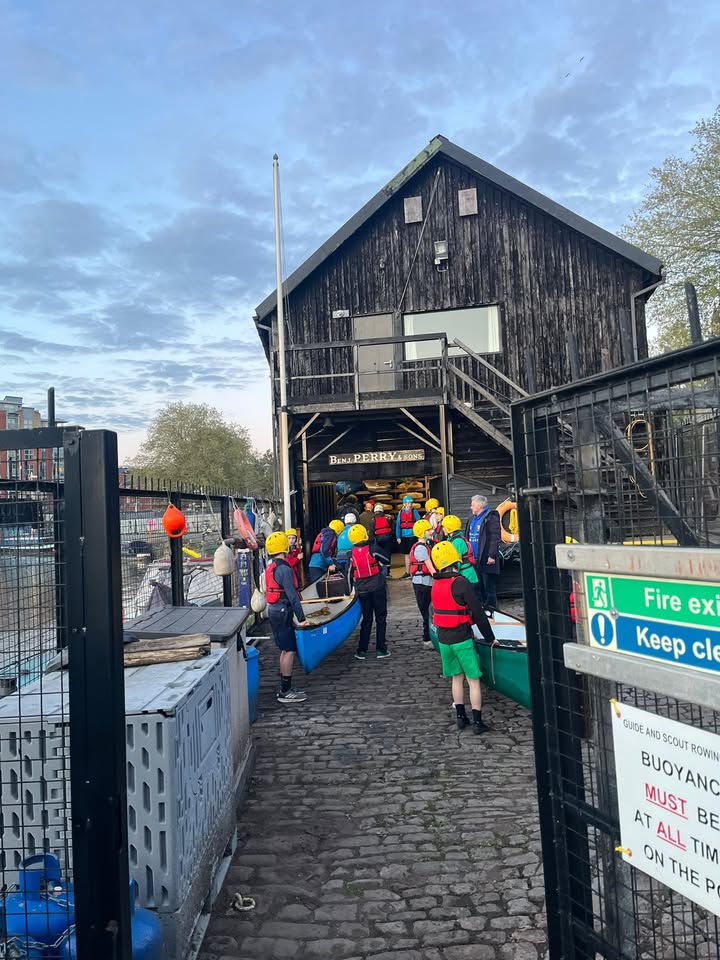 What did you do Monday night? Well our group of intrepid scouts took to the high seas in a swashbuckling demonstration reminiscent of Bristol’s Edward Teach (Blackbeard)……actually, they went canoeing from the Benjamin Perry Boat House in Bristol’s historic floating harbour…..they all did brilliantly and had a great time….I was most surprised that none of them took a plonk in the drink and all remained, relatively, dry!! Scouts, you did us proud!!