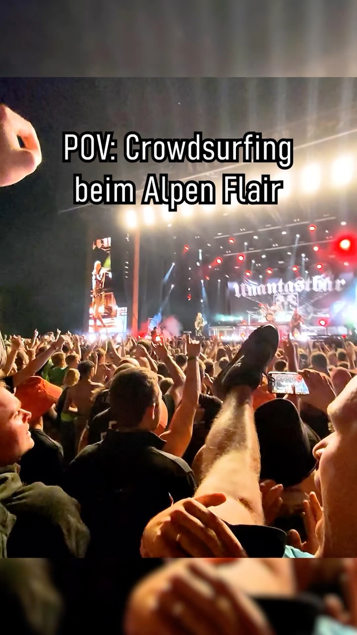 Crowdsurfing auf dem Alpen Flair!🙌🏻