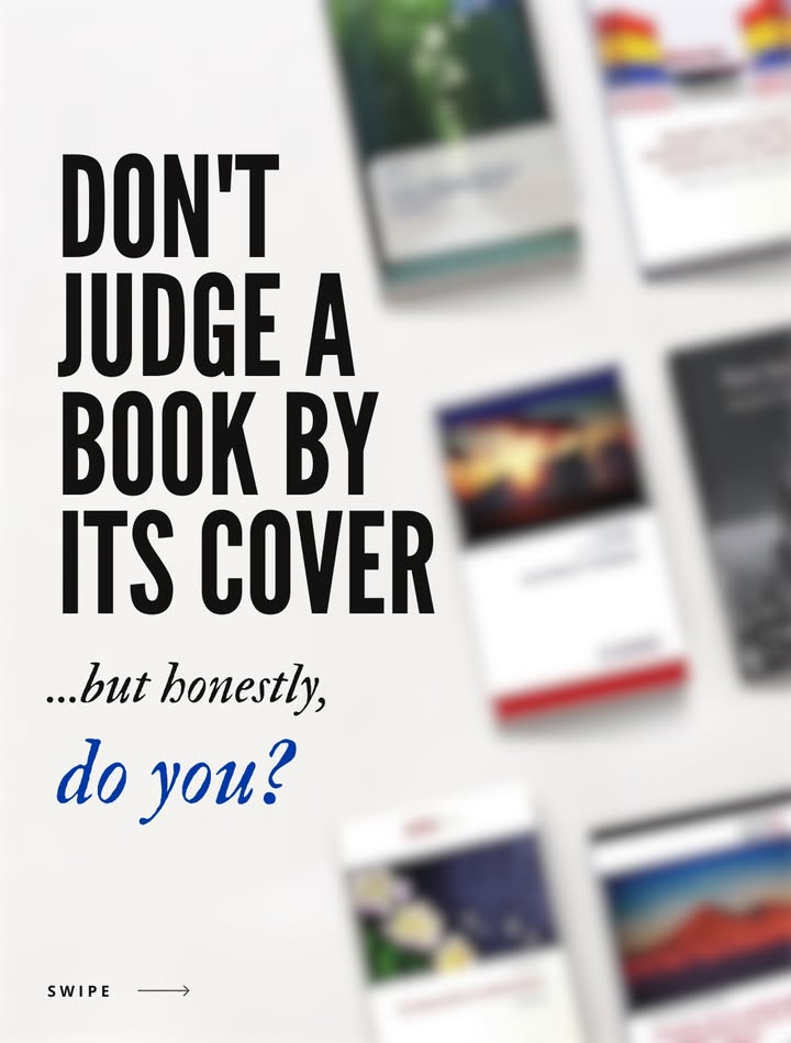 «Don’t judge a book by its cover.» 📖
But honestly… do you? 😄
Because most readers do, in less than a second.
So what actually makes a book cover work? We broke it down into 4 simple principles. Swipe to see them all. →
At Omniscriptum, each imprint has its own cover layout and some imprints now offer an updated design, so you can choose the look that fits your book best.
💬 So tell us: do you judge a book by its cover?